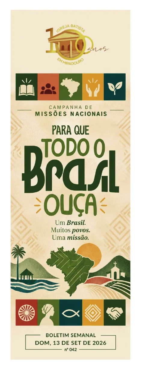Capa da publicação 042 - Boletim Semanal | 13/09/26