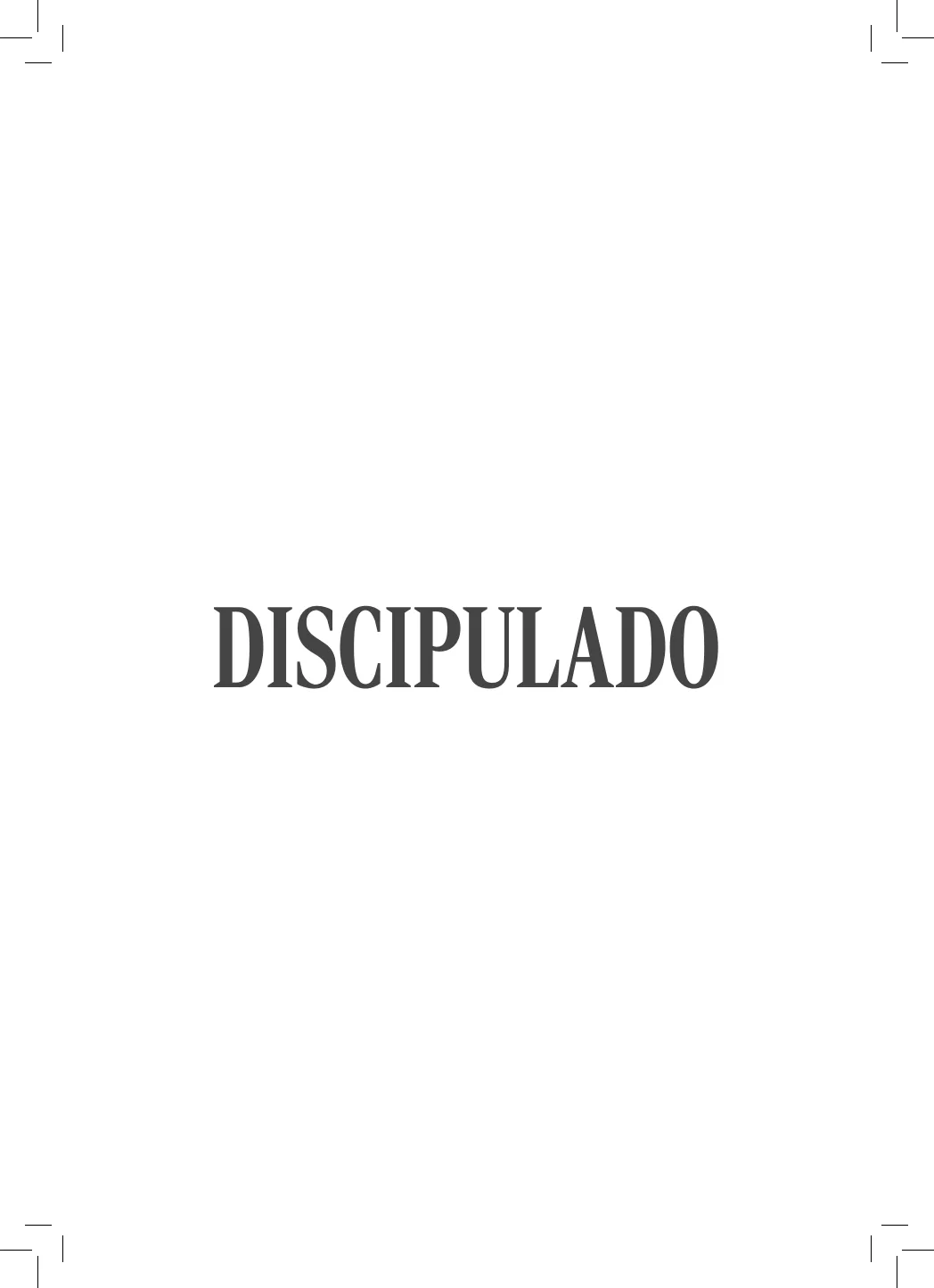Capa da publicação Diagramação final   Revista DISCIPULADO (1)
