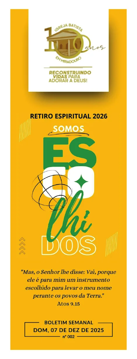 Capa da publicação 002 - Boletim Semanal | 07/12/25