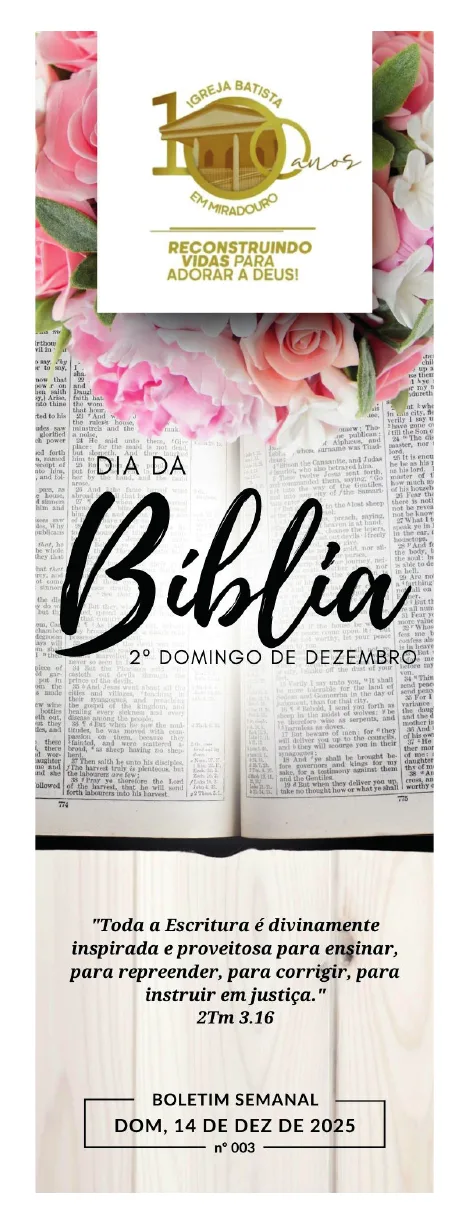 Capa da publicação 003 - Boletim Semanal | 14/12/25