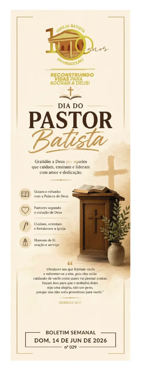 Capa da publicação 029 - Boletim Semanal | 14/06/26