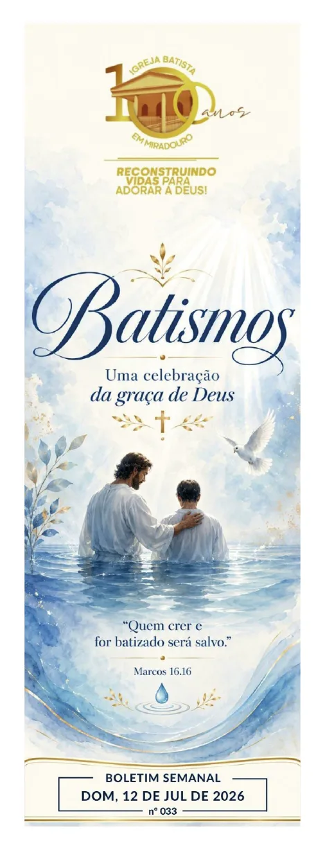 Capa da publicação 033 - Boletim Semanal | 12/07/26