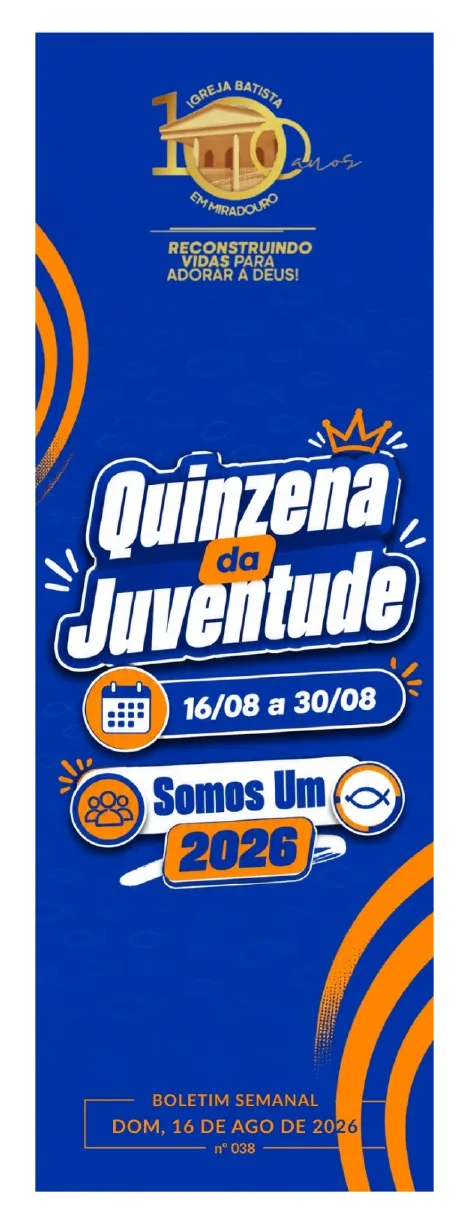 Capa da publicação 038 - Boletim Semanal | 16/08/26