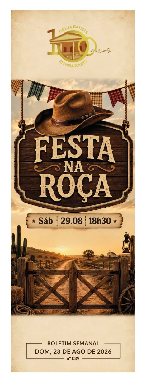 Capa da publicação 039 - Boletim Semanal | 23/08/26